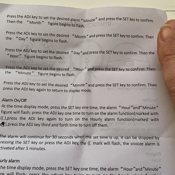 Projection Time Alarm Clock - Picture 14 of 15